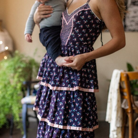 Candi Jones Vintage Patchwork Quilted Style Prairie Dress - Picture 4 of 7